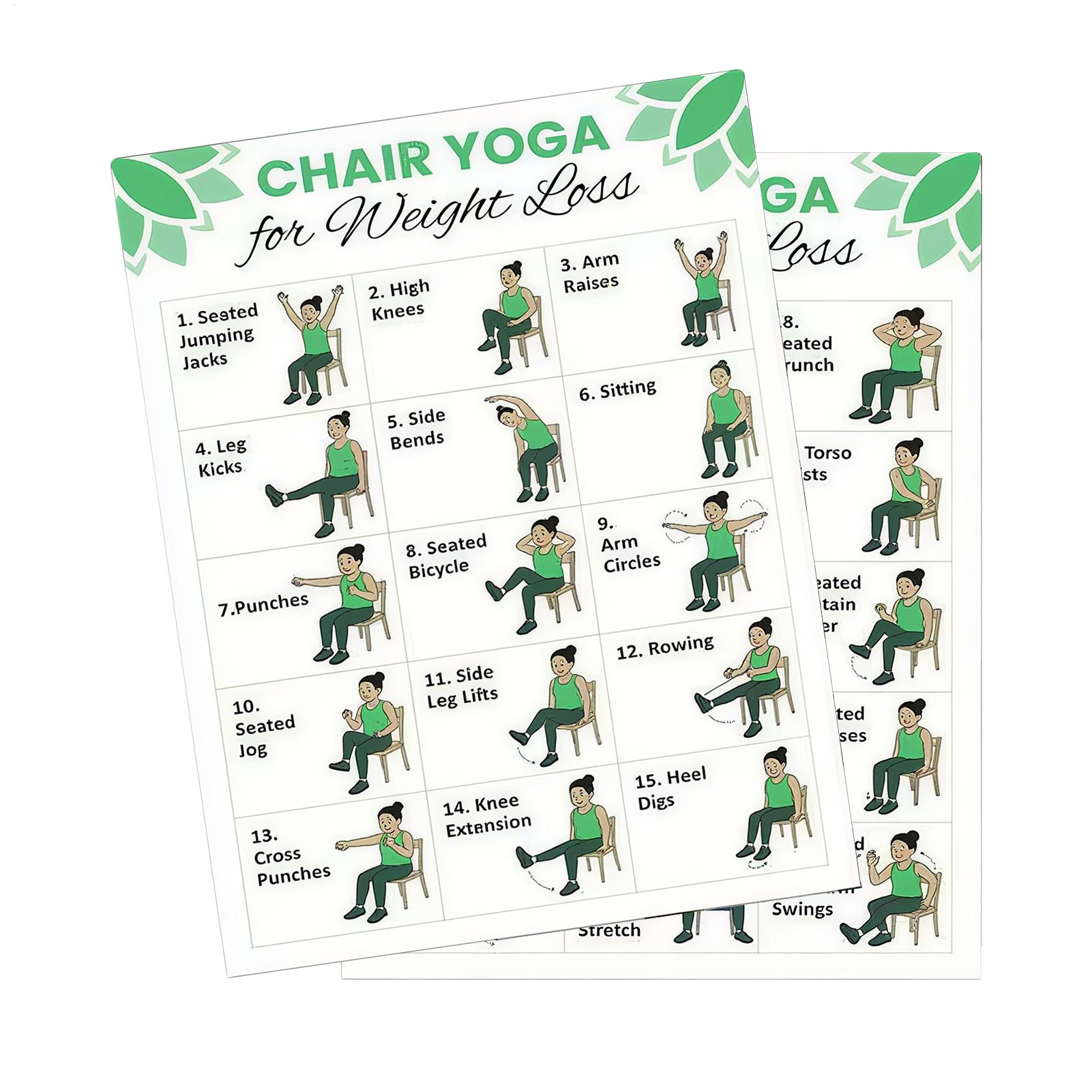 2 PCS Yoga Poster Home Exercis - Sports Equipment Poster recension och pris